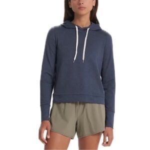 Vuori Navy Midnight Blue Essential Hoodie, small